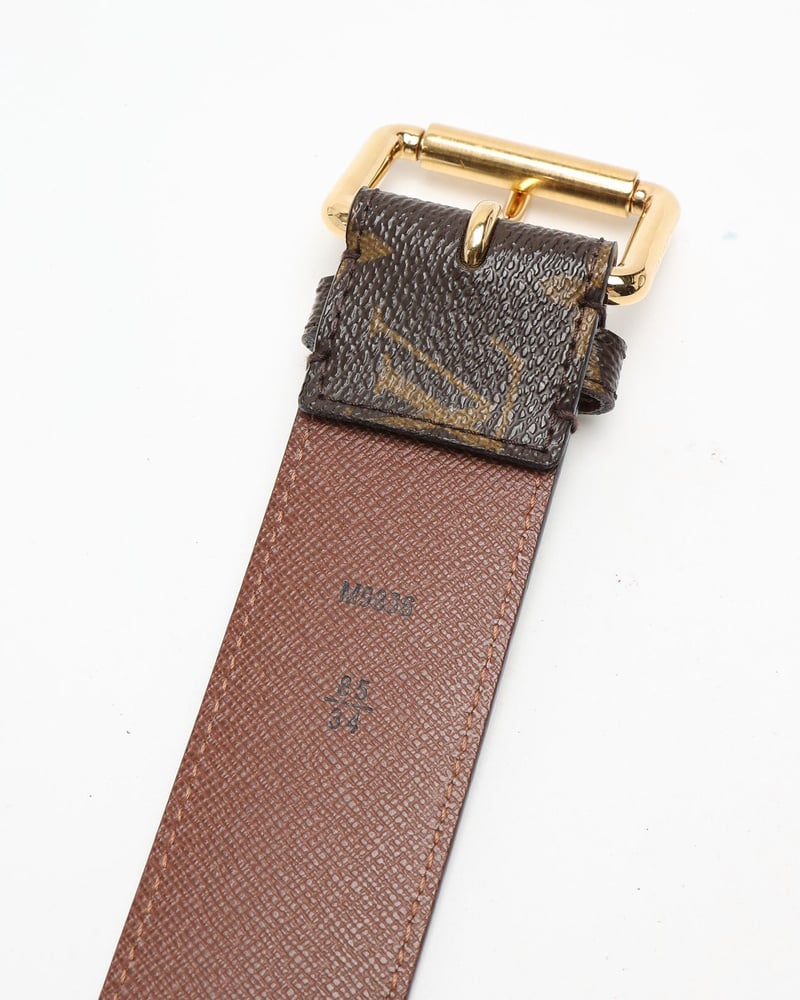 Louis Vuitton Monogram Pochette Ceinture Duo Belt Bag, Size 85