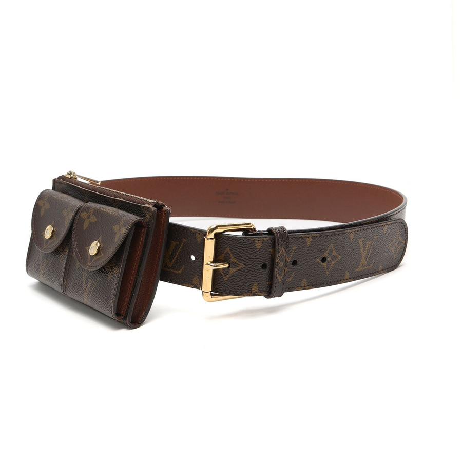 Louis Vuitton Monogram Pochette Ceinture Duo Belt Bag, Size 85