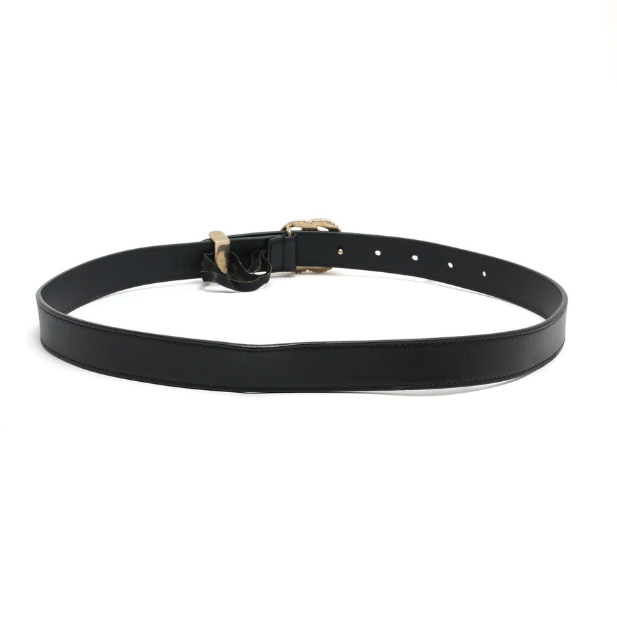 Gucci GG Leather Belt, Size 75