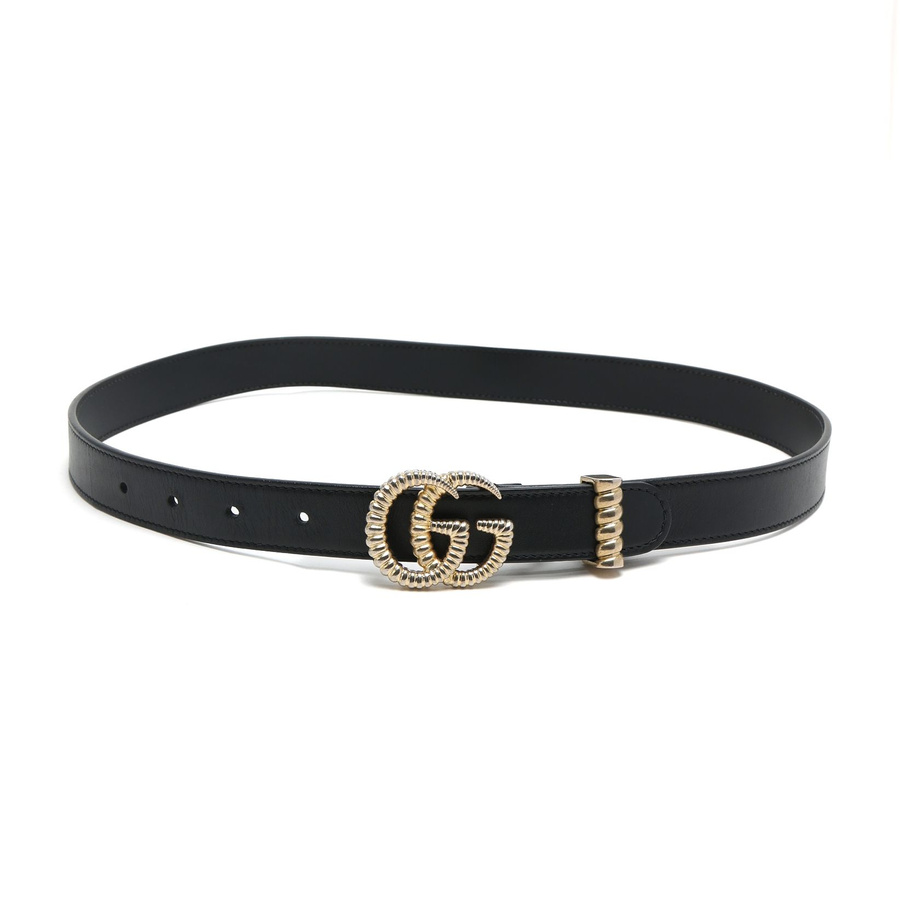 Gucci GG Leather Belt, Size 75
