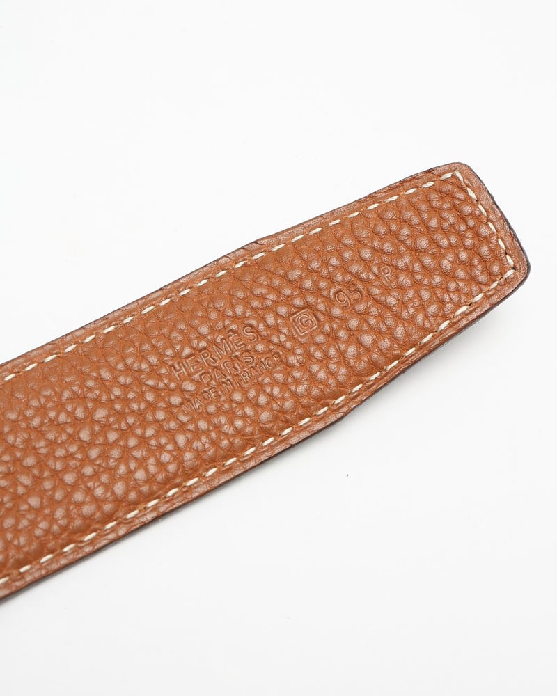 Hermès H Reversible Belt, Size 95