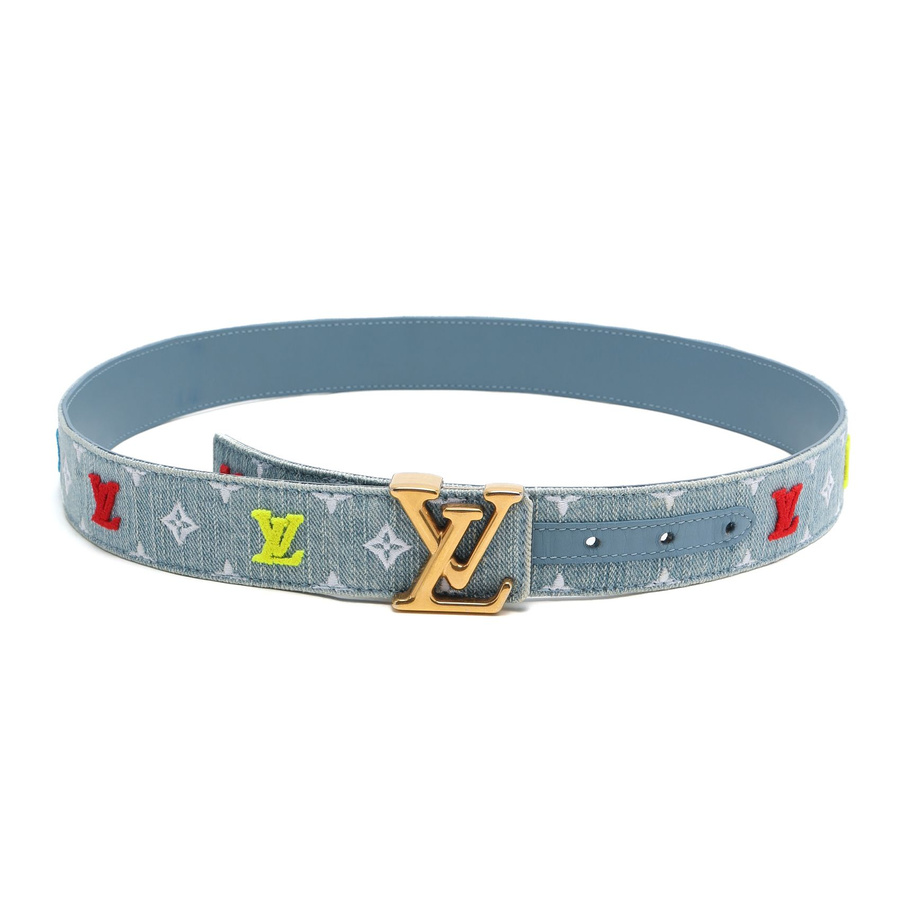 Louis Vuitton New Wave Denim Belt, Size 85