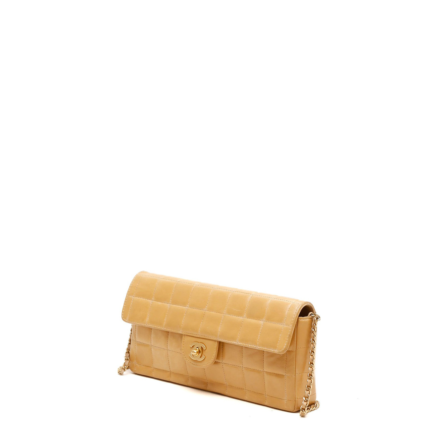 Chanel East West Chocolate Bar Flap Bag