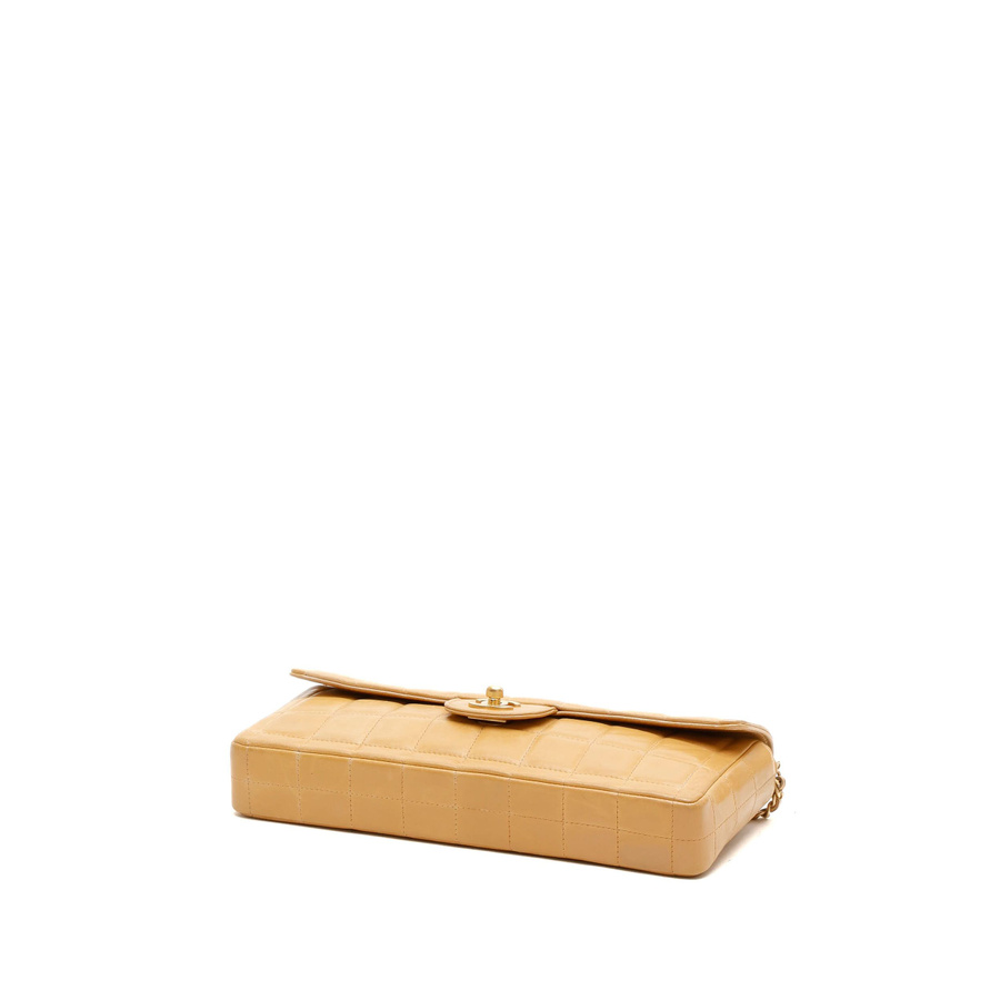 Chanel East West Chocolate Bar Flap Bag