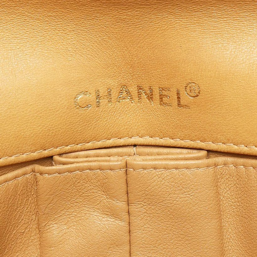 Chanel East West Chocolate Bar Flap Bag