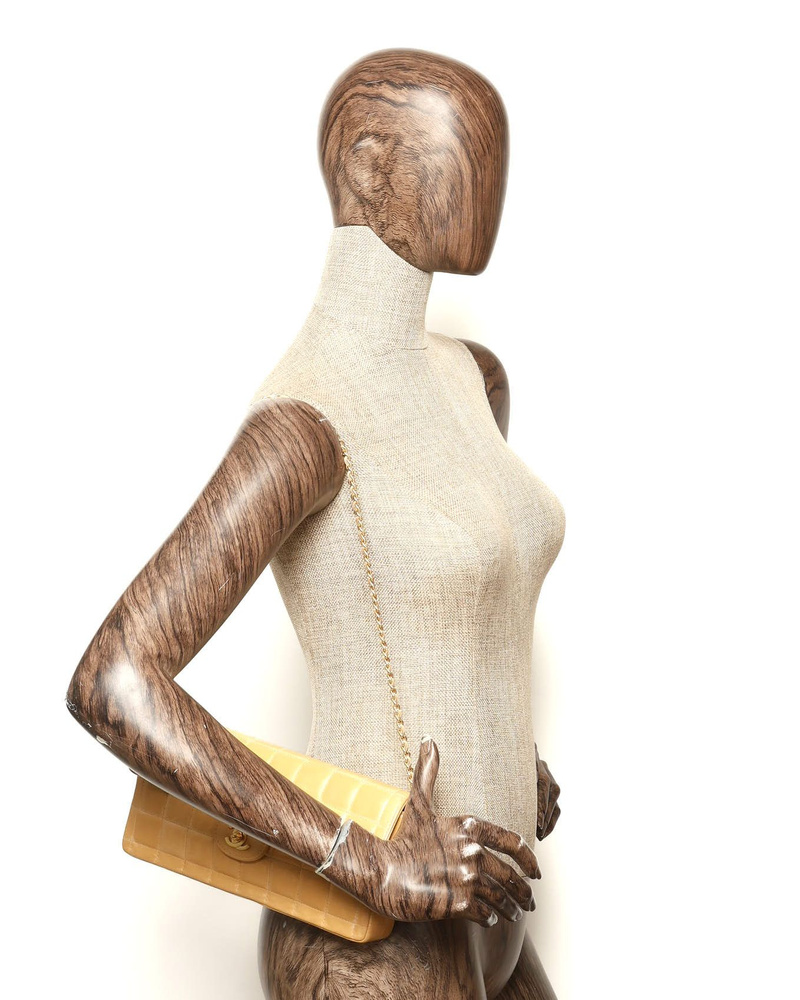 Chanel East West Chocolate Bar Flap Bag