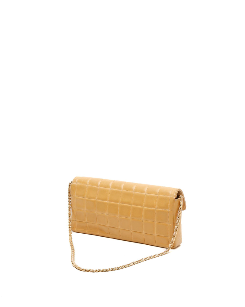 Chanel East West Chocolate Bar Flap Bag