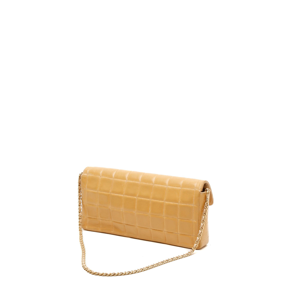 Chanel East West Chocolate Bar Flap Bag