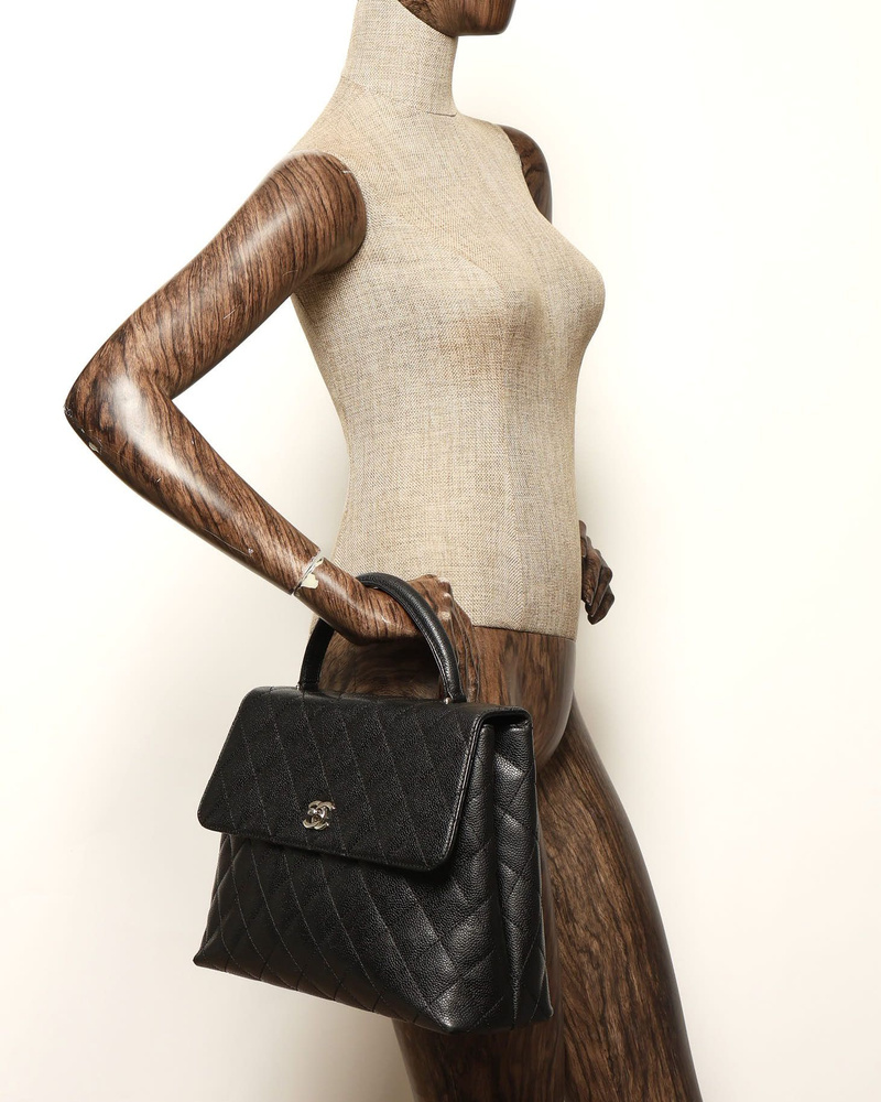 Chanel Caviar Kelly Top Handle Bag