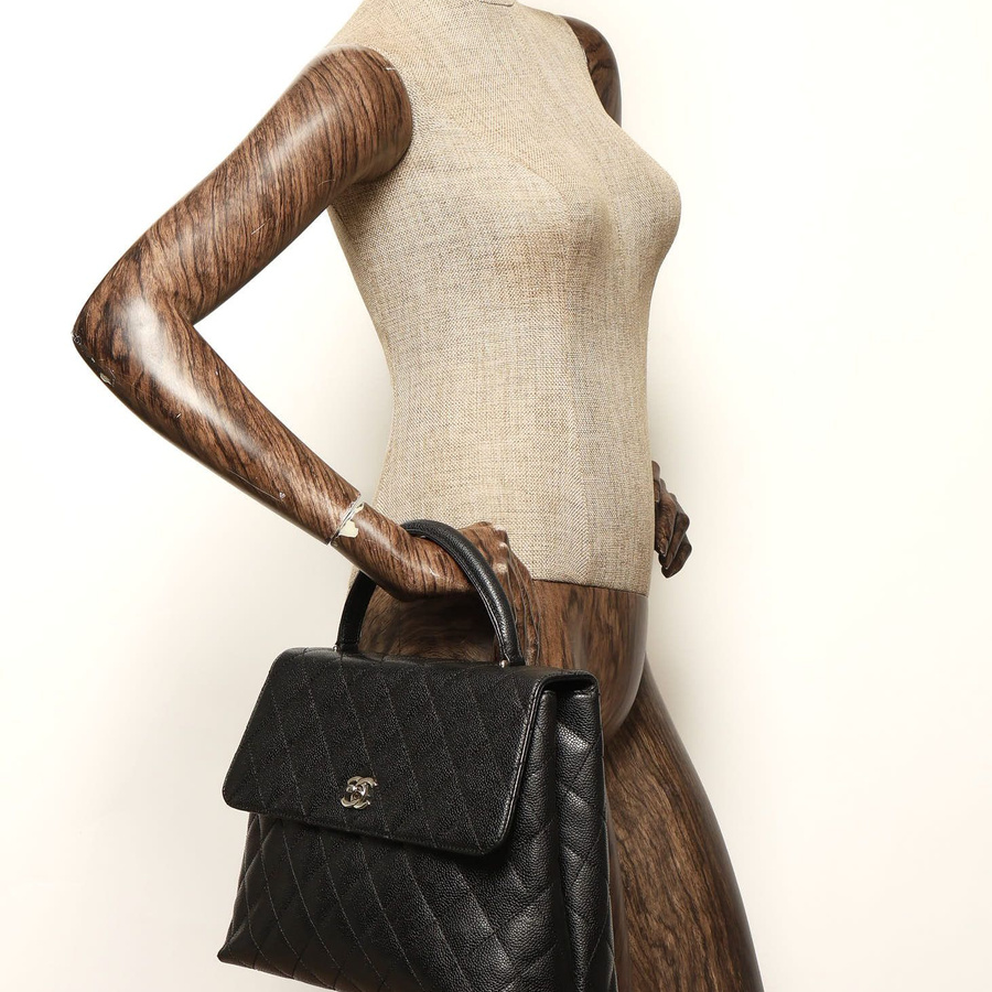 Chanel Caviar Kelly Top Handle Bag