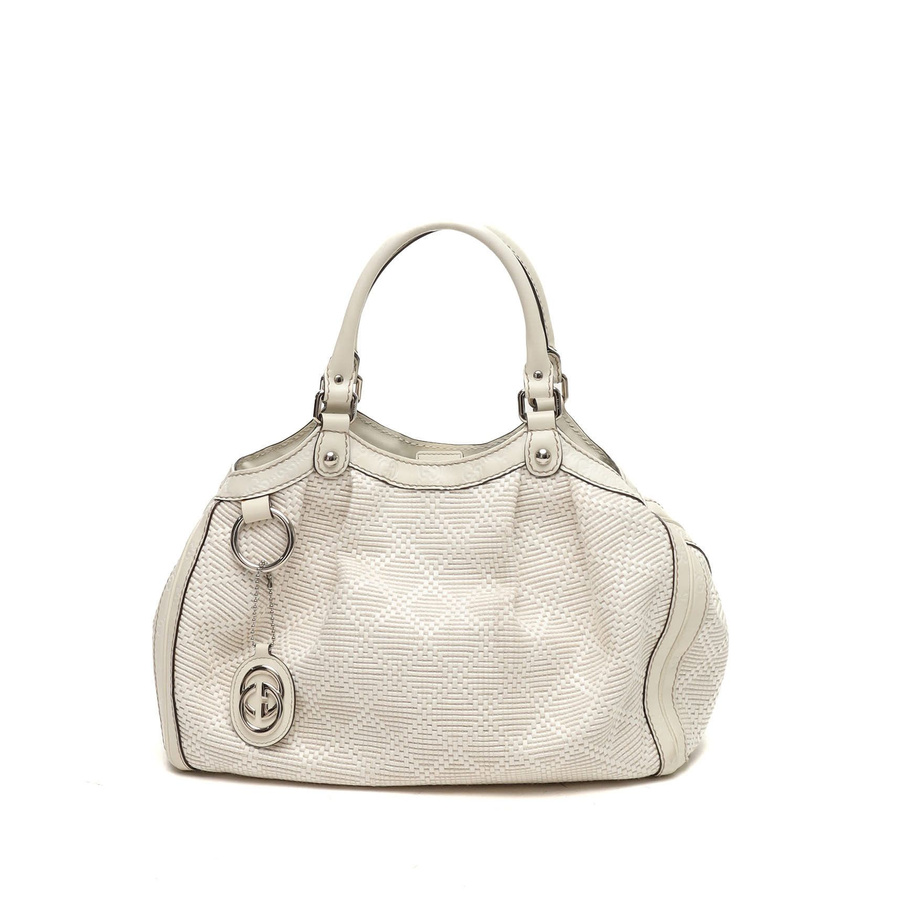 Gucci Woven Guccissima Sukey Tote Bag