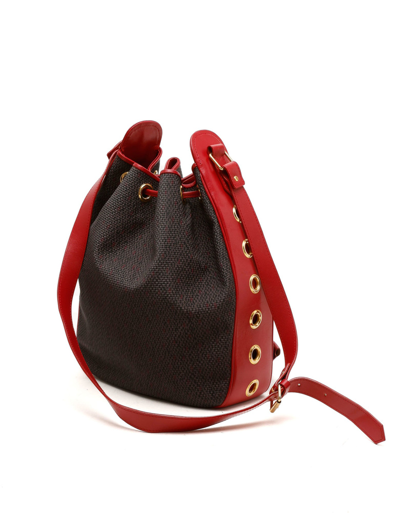 Saint Laurent Yves Drawstring Hobo Bag