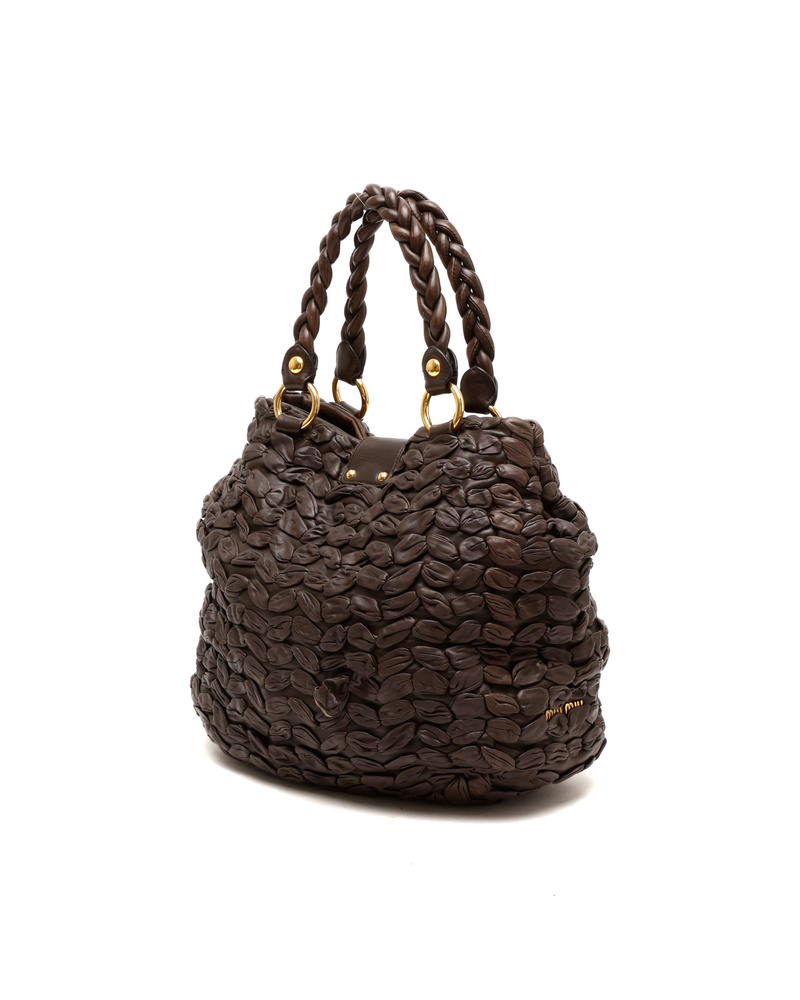 MIU MIU Matelasse Lux Bauletto Tote Bag