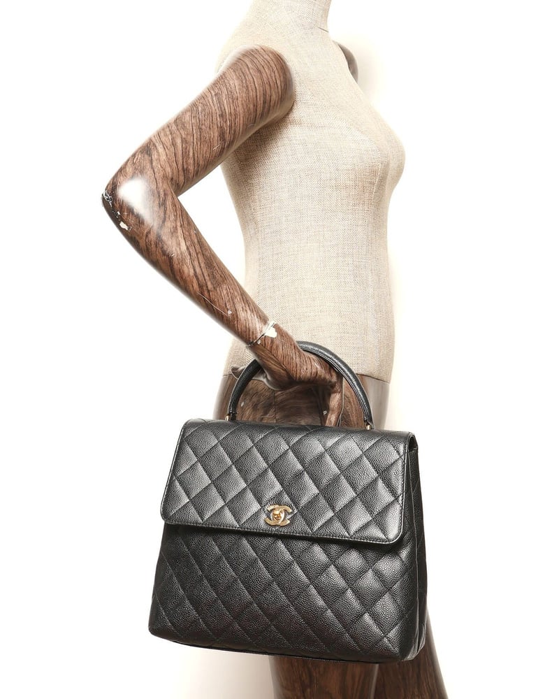 Chanel Caviar Kelly Top Handle Bag