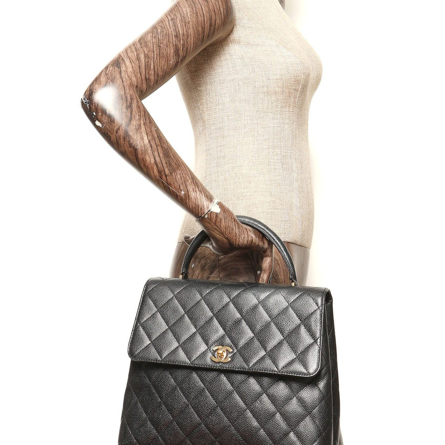 Chanel Caviar Kelly Top Handle Bag