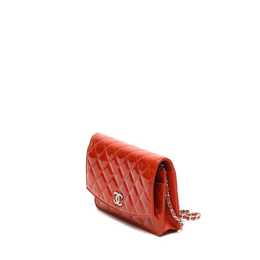 Chanel Classic Wallet On Chain Patent Bag