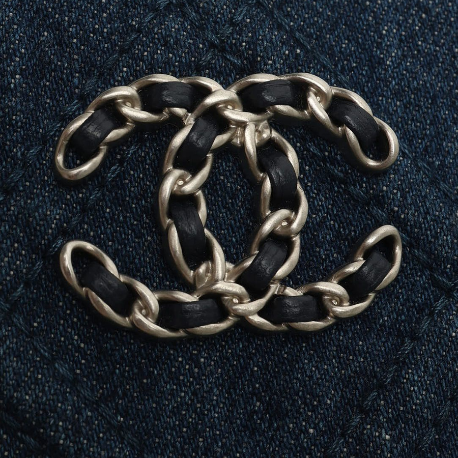 Chanel 19 Denim Phone Holder Crossbody Bag