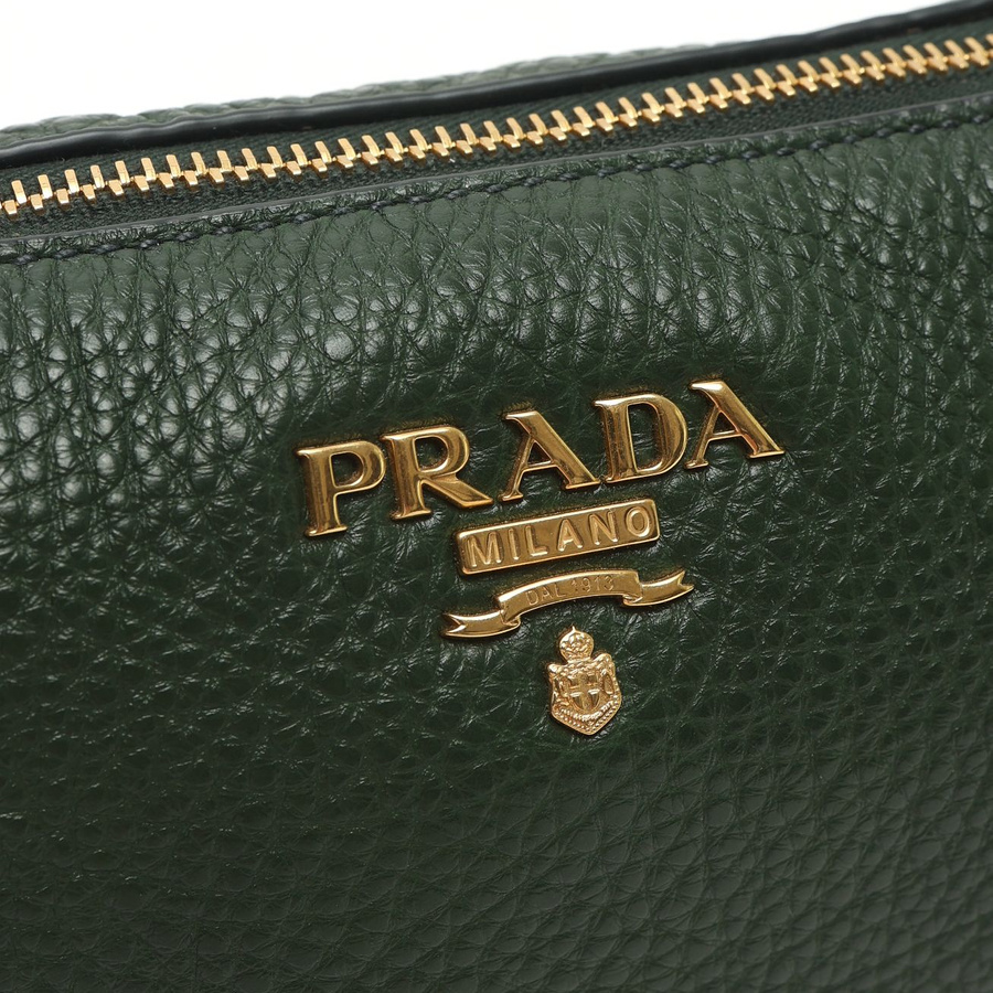 Prada Vitello Daino Leather Pouch