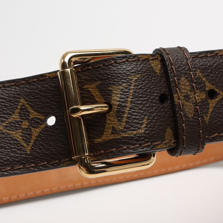 Louis Vuitton Monogram Santur Pochette Belt, Size 90