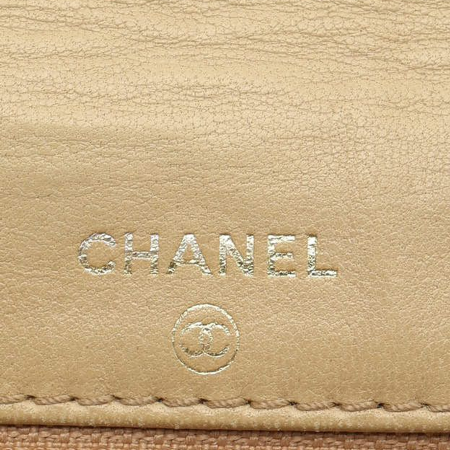Chanel CC Linen Wallet on Chain Bag