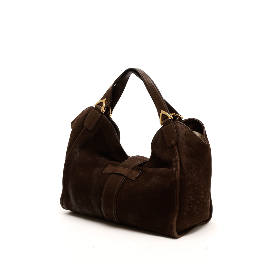 Gucci Suede Stirrup Bag
