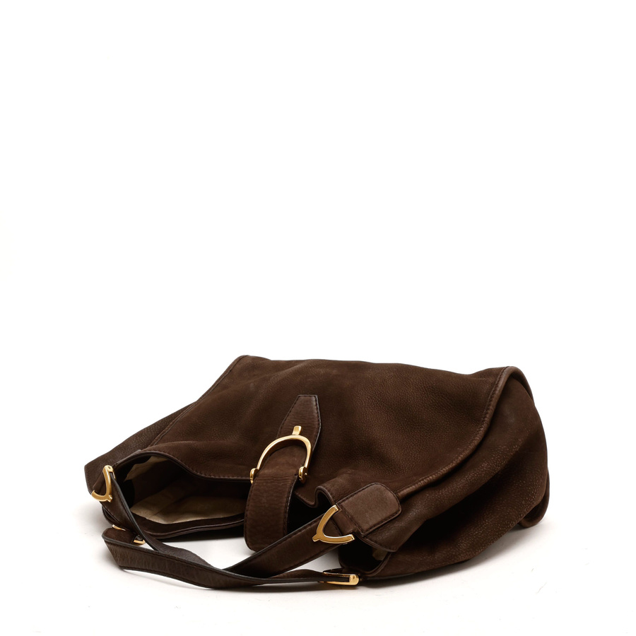 Gucci Suede Stirrup Bag