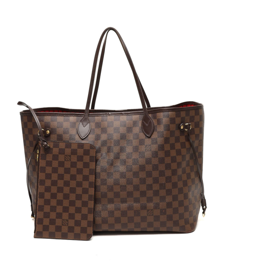 Louis Vuitton Damier Ebene Neverfull GM Tote Bag