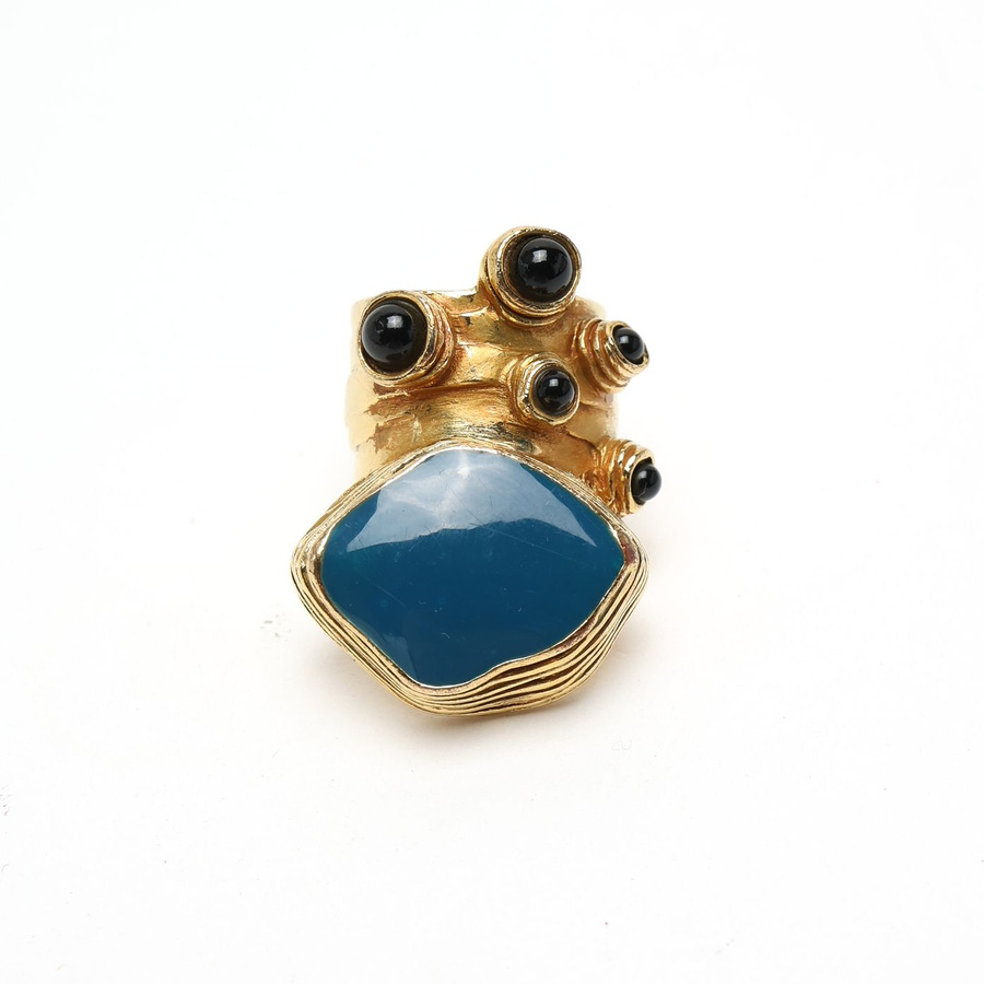 Saint Laurent Vintage Stone Ring