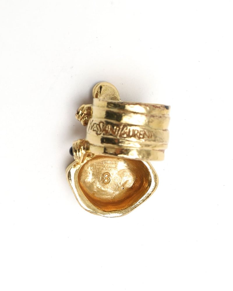 Saint Laurent Vintage Stone Ring