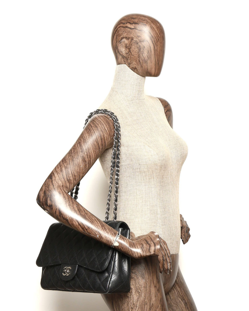 Chanel Classic Caviar Jumbo Single Flap Bag