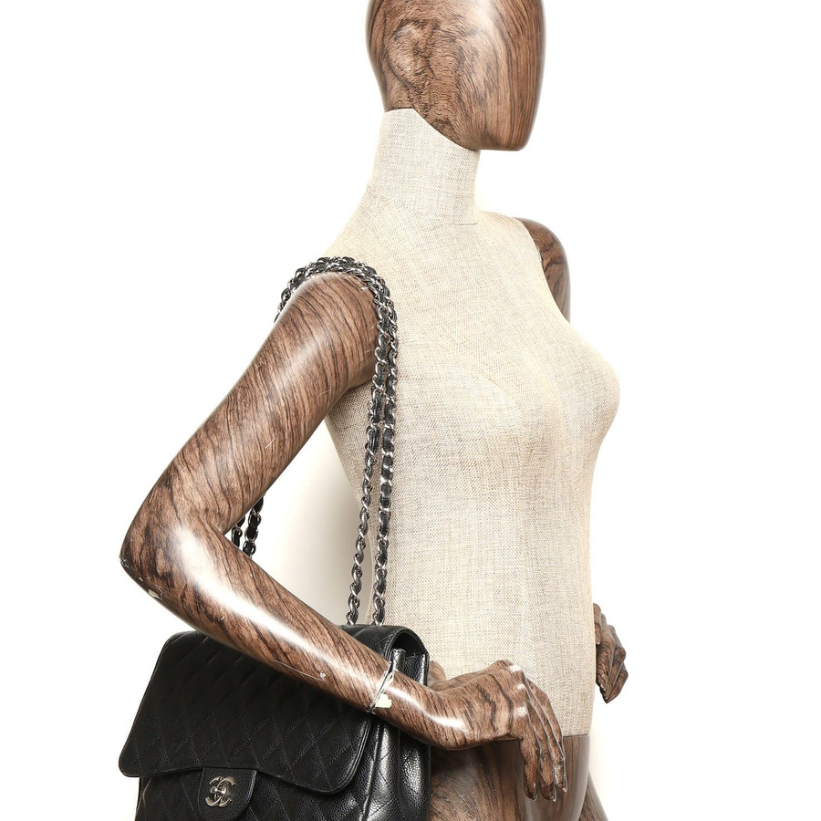 Chanel Classic Caviar Jumbo Single Flap Bag