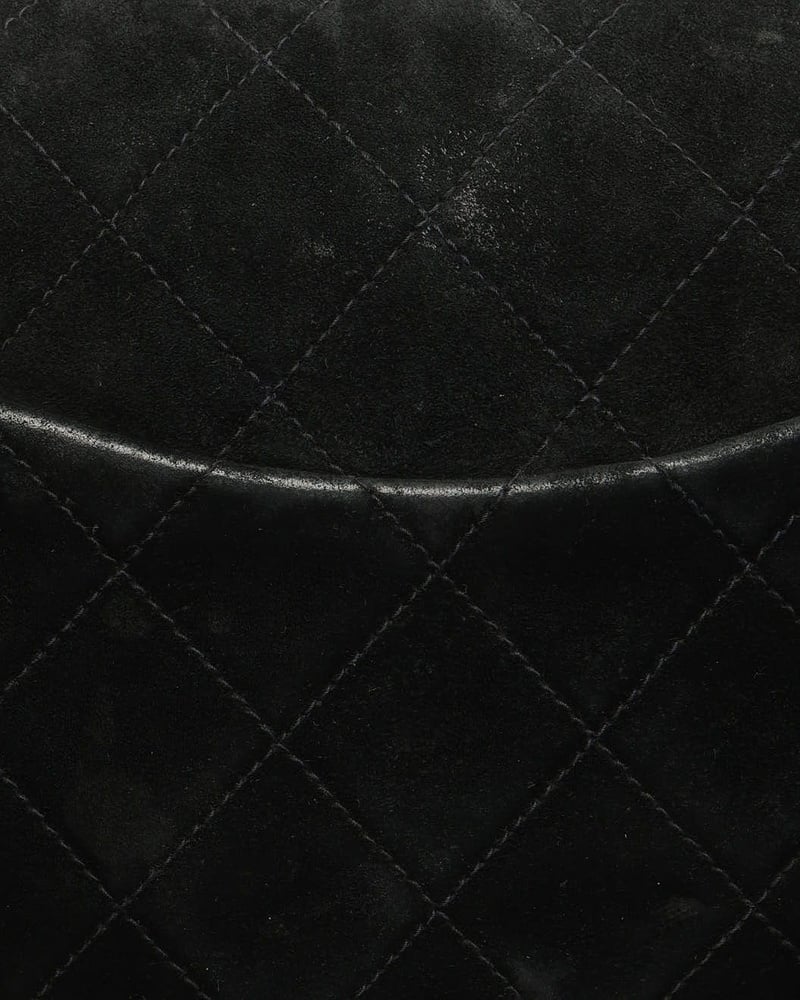 Chanel Classic Medium Suede Double Flap Bag