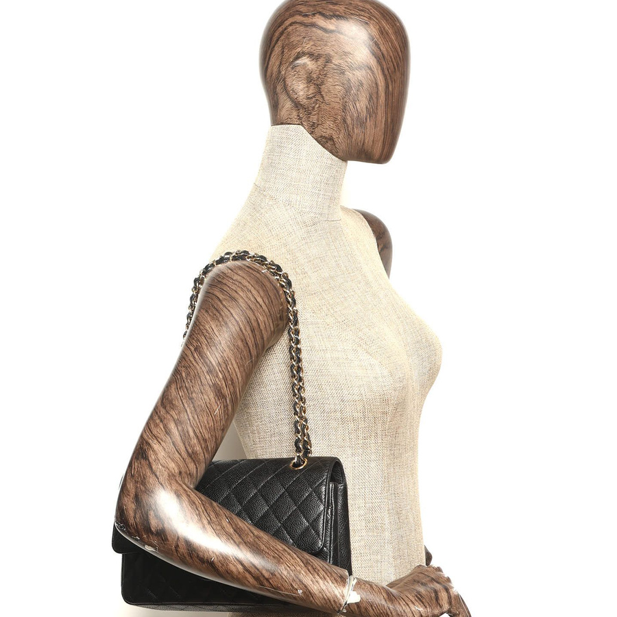 Chanel Classic Medium Caviar Double Flap Bag