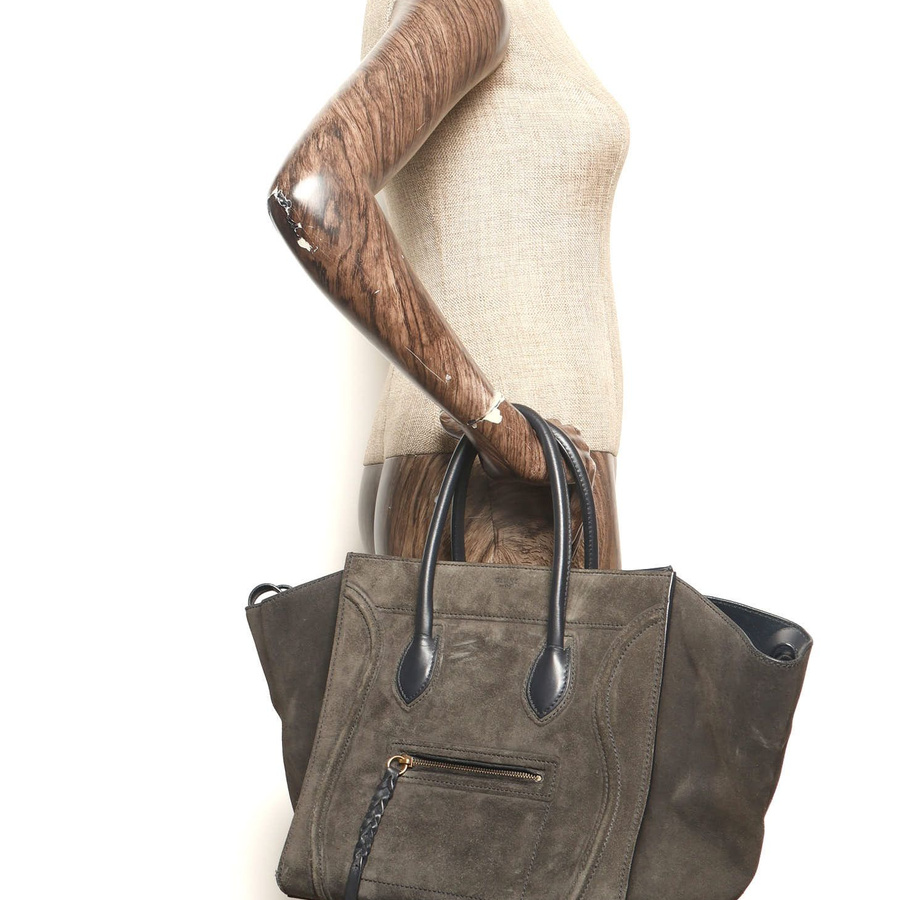 Céline Luggage Phantom Suede Bag