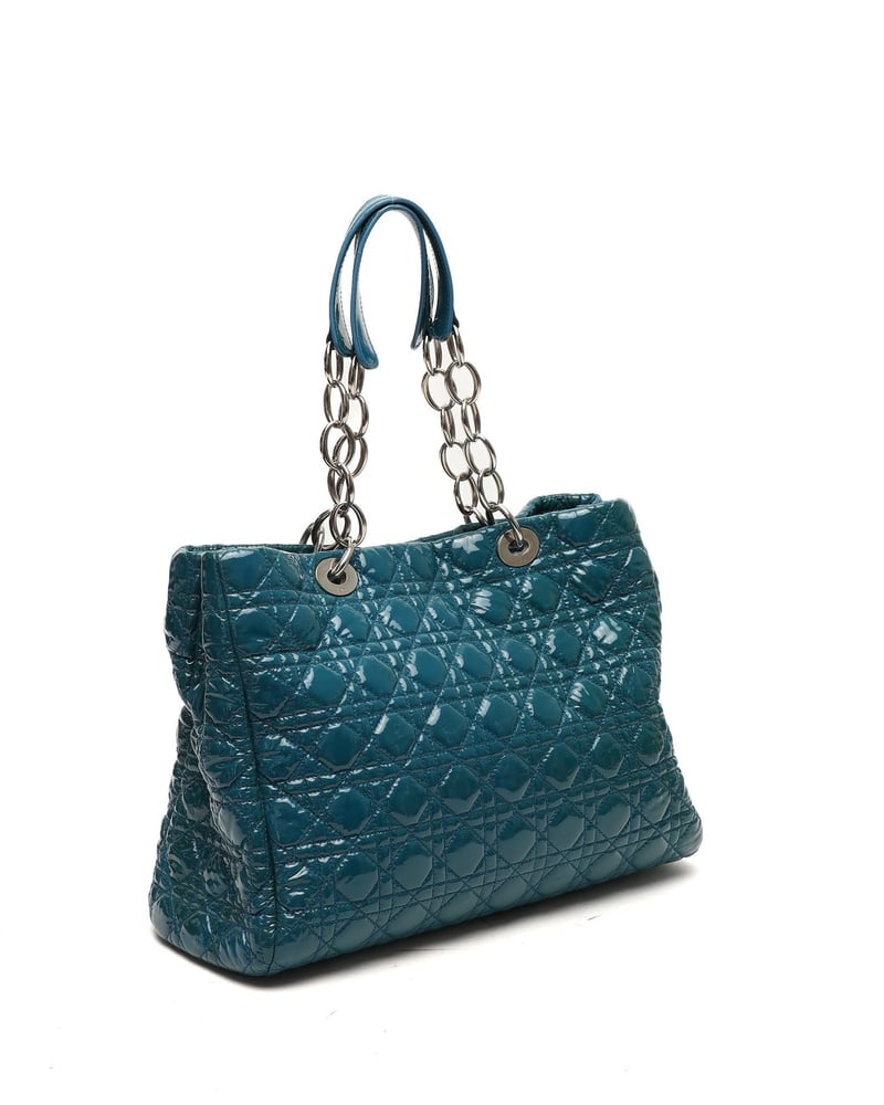 Christian Dior Patent Lady Dior Tote Bag