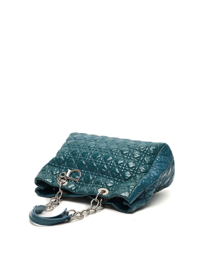 Christian Dior Patent Lady Dior Tote Bag