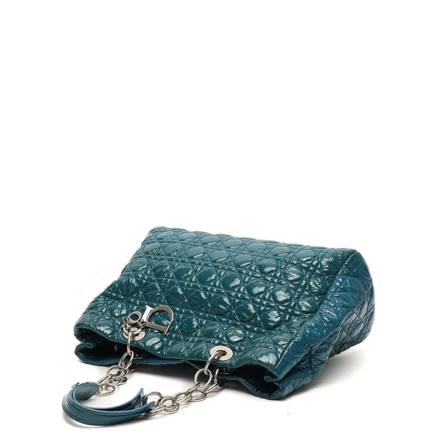 Christian Dior Patent Lady Dior Tote Bag