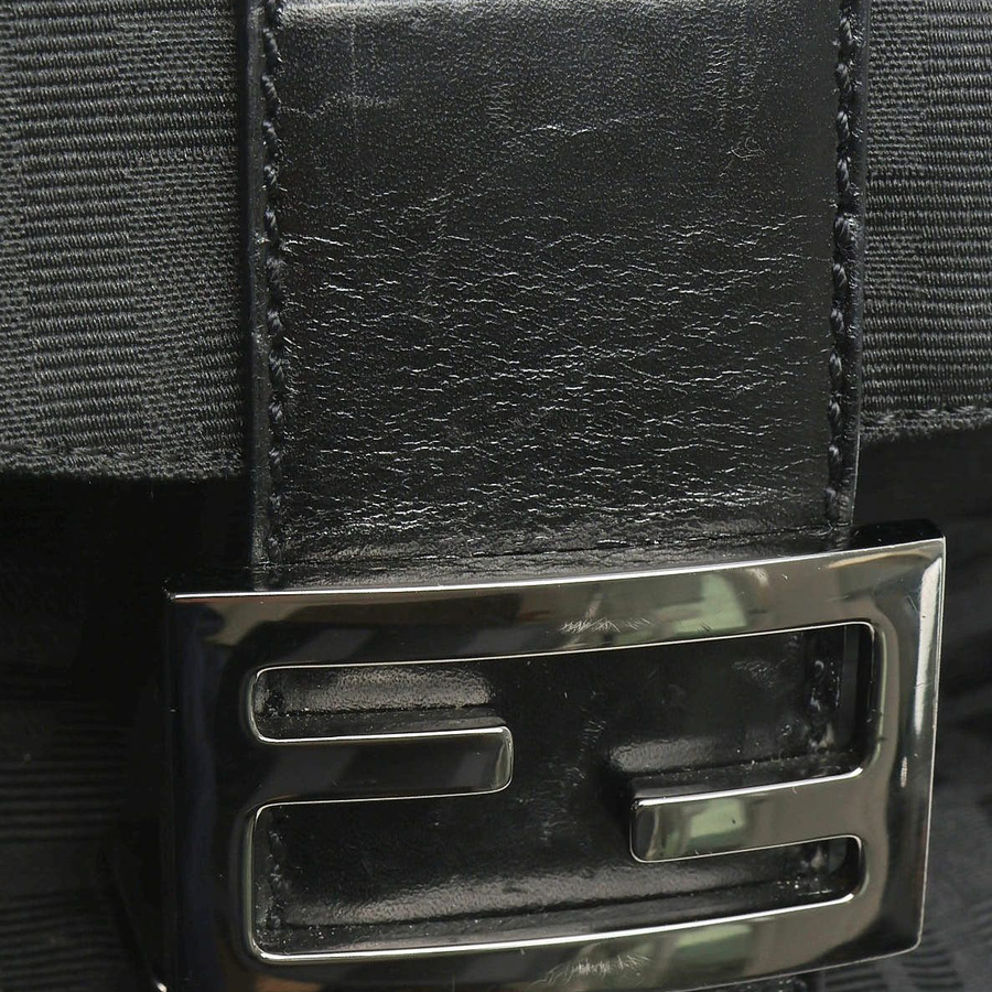 Fendi Zucca Fold Over Baguette Bag