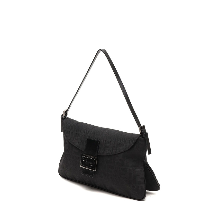 Fendi Zucca Fold Over Baguette Bag