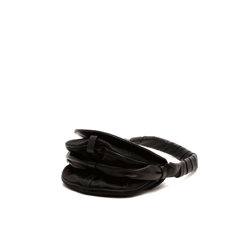 Céline Embellished Half Moon Satin Hobo Bag