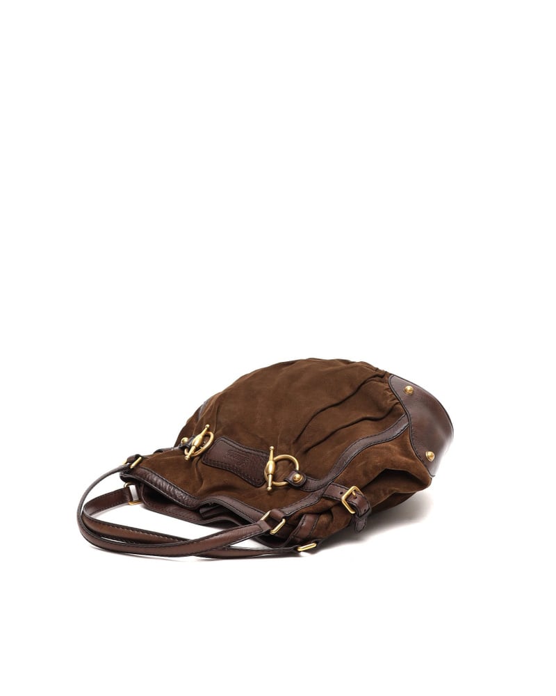 Gucci Horsebit Suede Bag