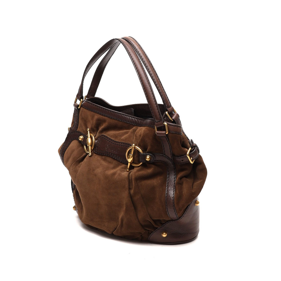 Gucci Horsebit Suede Bag