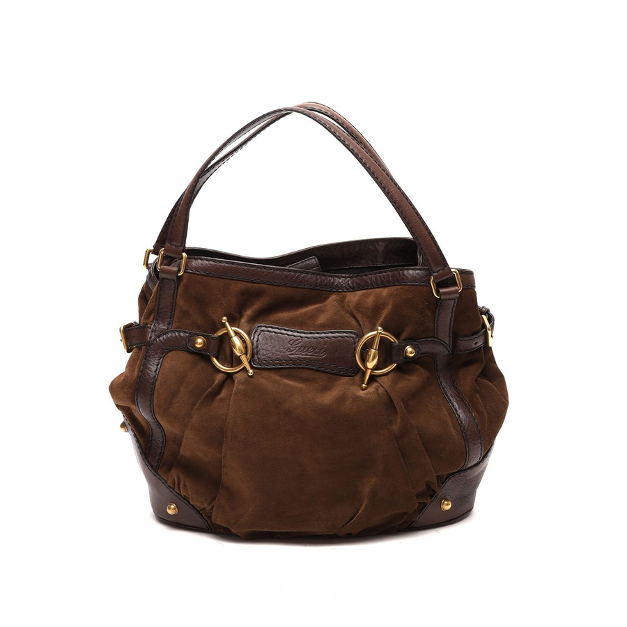 Gucci Horsebit Suede Bag