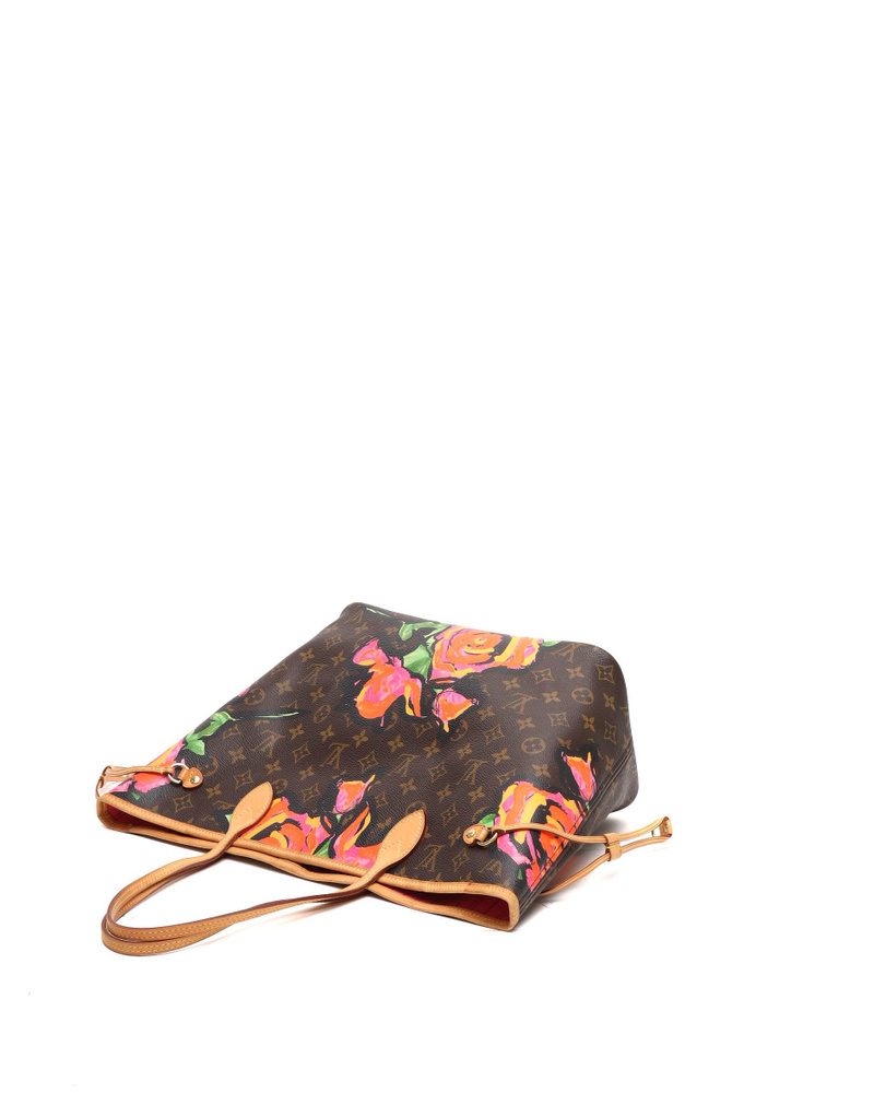 Louis Vuitton Stephen Sprouse Monogram Rose Neverfull MM Tote Bag