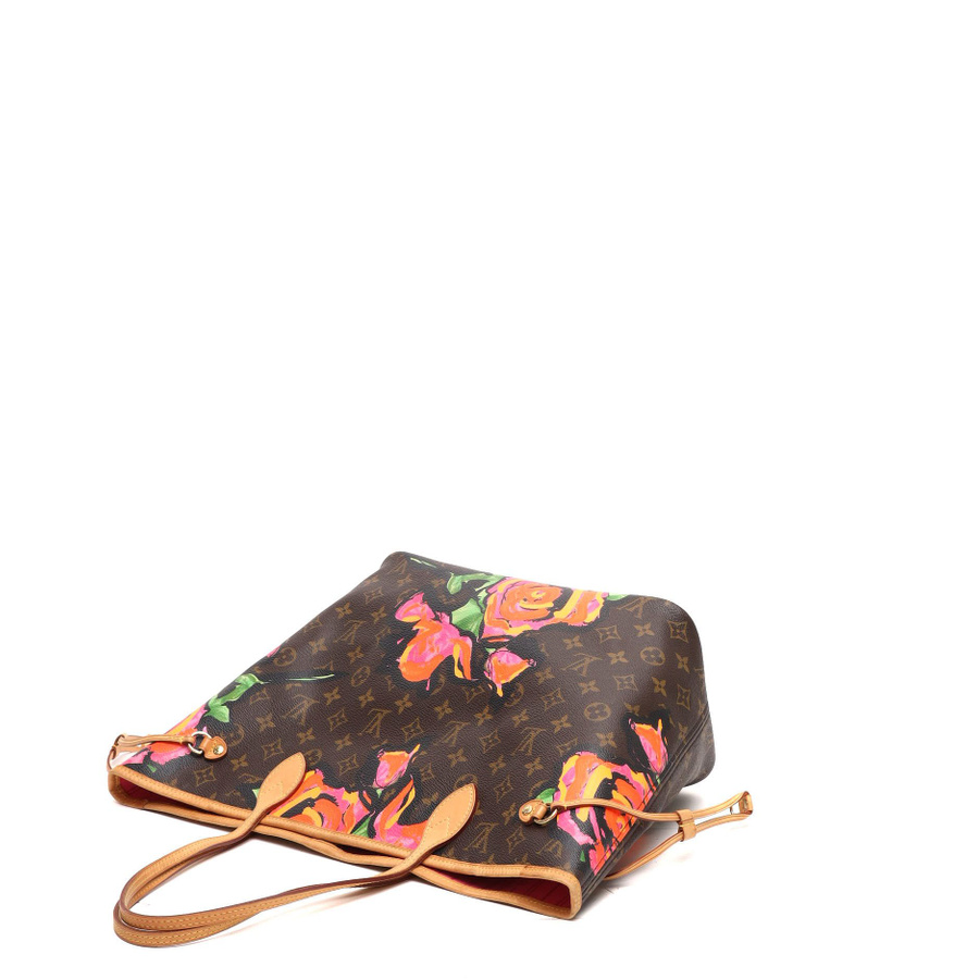 Louis Vuitton Stephen Sprouse Monogram Rose Neverfull MM Tote Bag