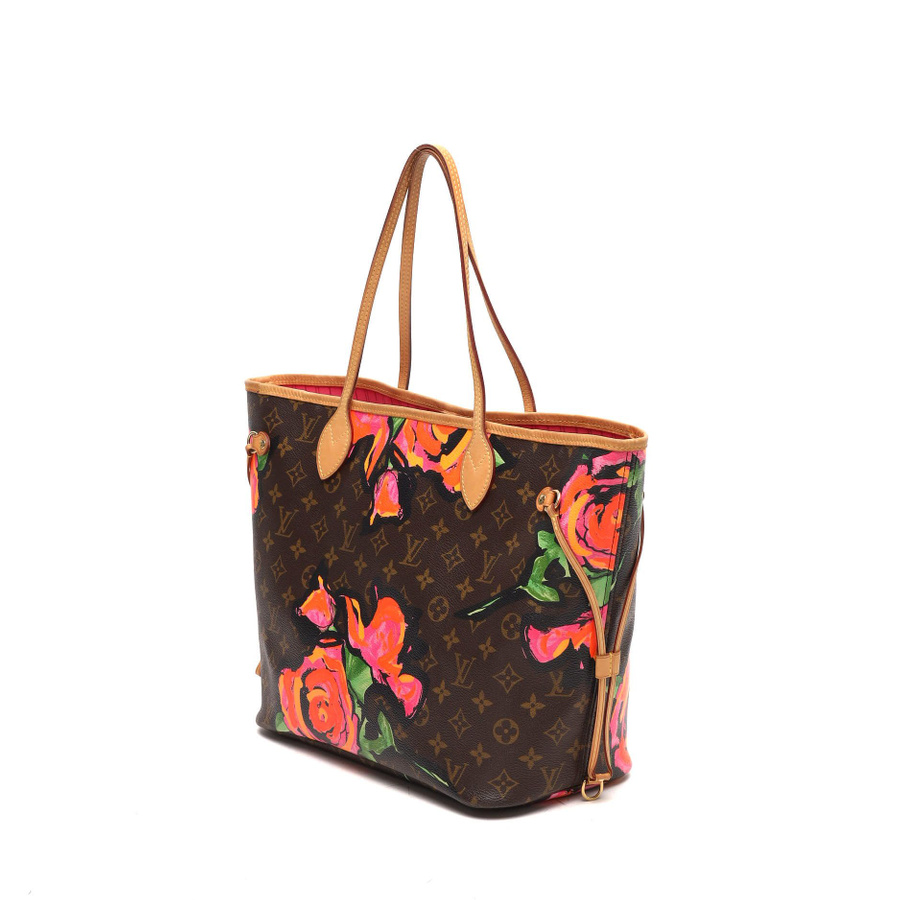 Louis Vuitton Stephen Sprouse Monogram Rose Neverfull MM Tote Bag