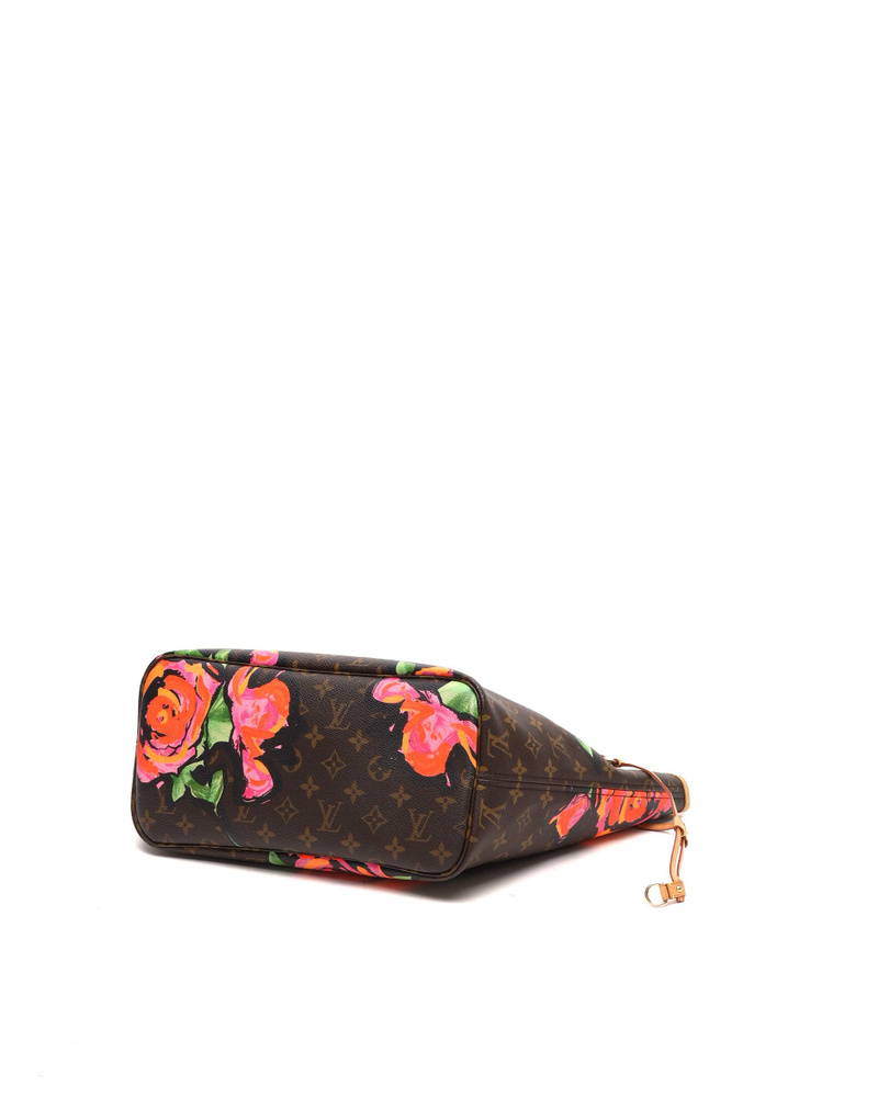 Louis Vuitton Stephen Sprouse Monogram Rose Neverfull MM Tote Bag