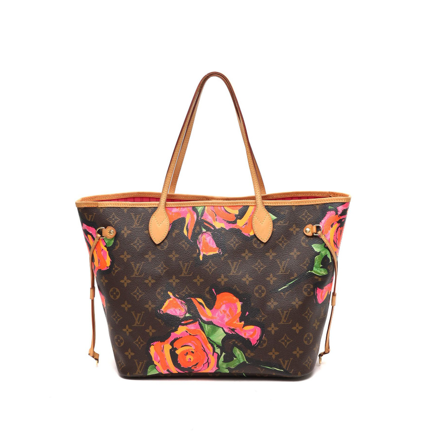 Louis Vuitton Stephen Sprouse Monogram Rose Neverfull MM Tote Bag