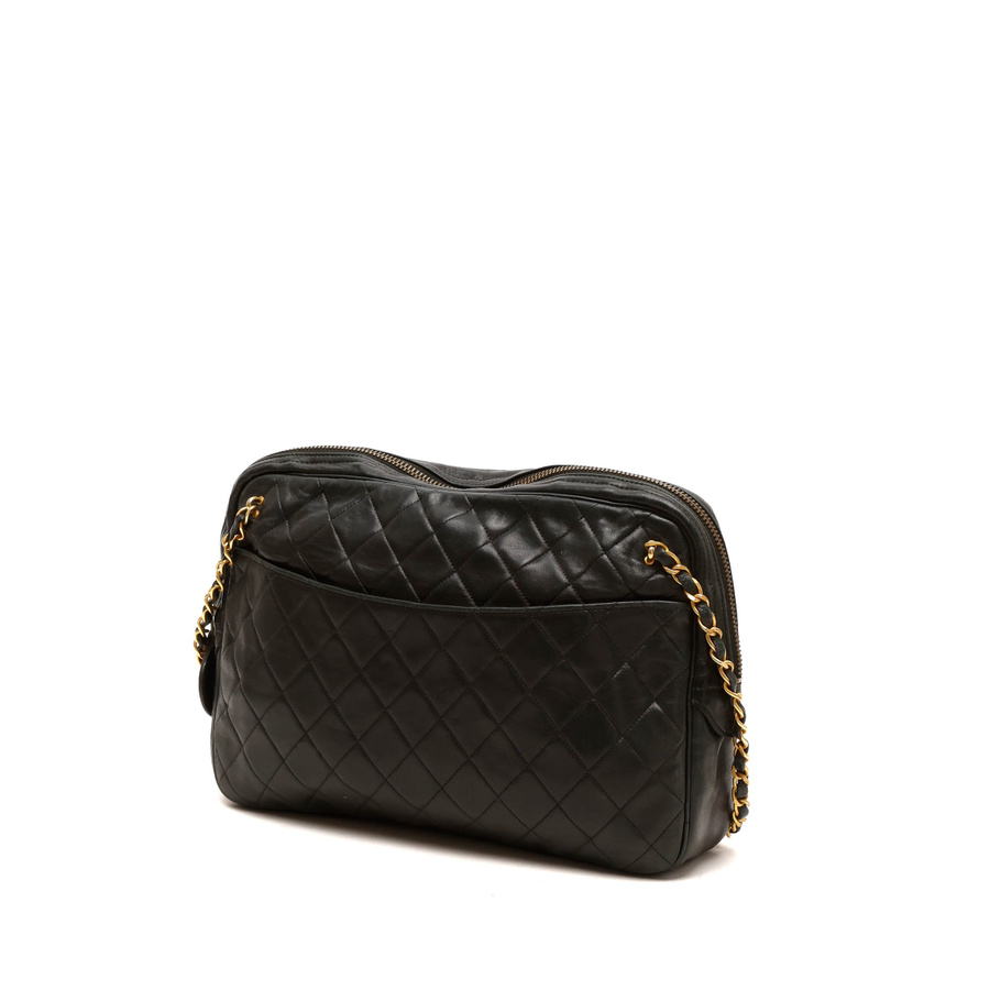 Chanel CC Quilted Messenger Bag