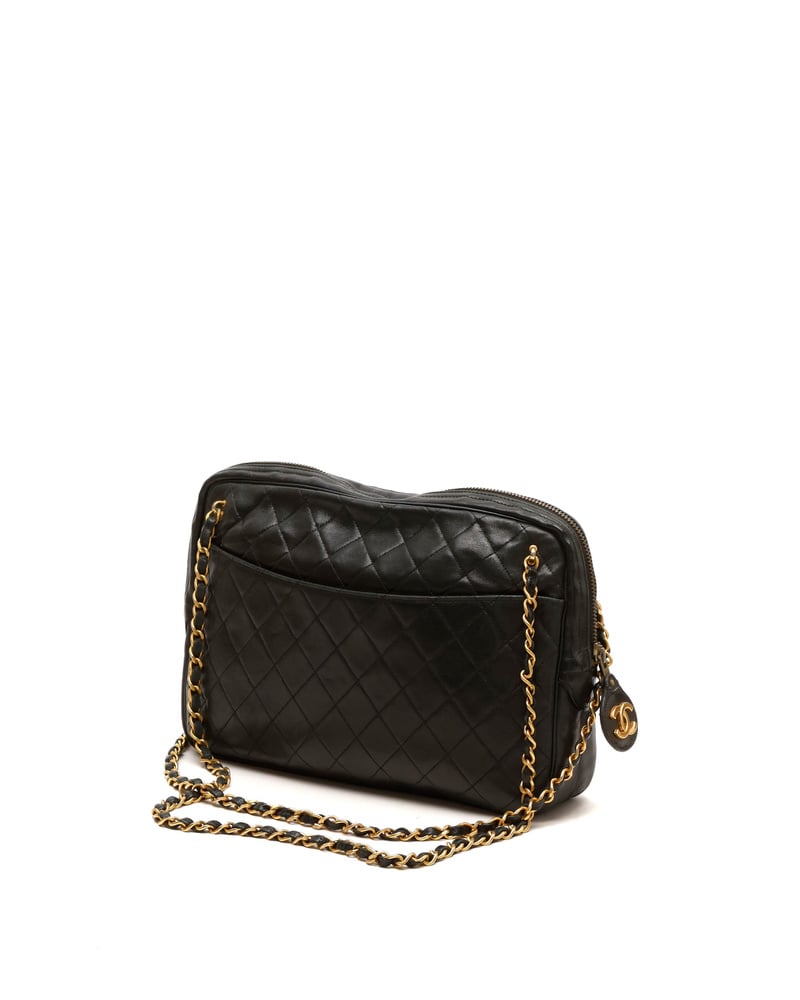 Chanel CC Quilted Messenger Bag